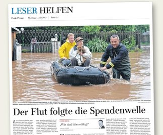  Mit rund 716.000 gespendeten Euro bewiesen die "Freie Presse"-Leser einmal mehr ihre Großherzigkeit. Ein Drittel der Spendensumme ging an Hochwasser-Opfer in der Flöhaer Region. 