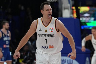 Im WM-Finale einer der Besten: Johannes Voigtmann. Seine ersten Versuche bei der Korbjagd hatte der 30-Jährige als kleiner Junge mit dem Opa in Freiberg unternommen. 