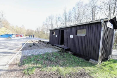 Das ehemalige Bahnhofsgelände Falkenberg wurde zu einem Ausgangsort für Wanderungen umgestaltet. 
