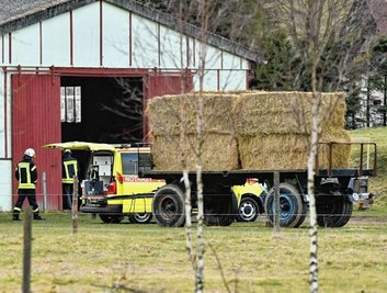 Zwischen 350 und 500 Kilogramm schwer ist ein solches Strohpaket. 