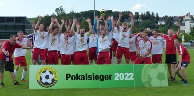 Die Kicker der SpG Neuhausen/Cämmerswalde/Sayda/Clausnitz haben den Kreispokal gewonnen. 
