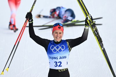 Darf über Gold jubeln: Katharina Hennig vom WSC Erzgebirge Oberwiesenthal.