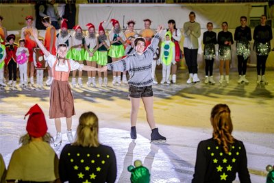 Käthe und Anton gehörten zu den Hauptakteuren des Eismärchens.