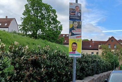 Die drei Kandidaten haben sich den Bürgern bei vielen Aktionen und mit Plakaten vorgestellt.