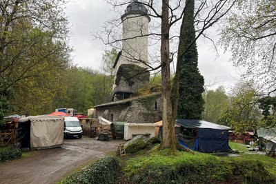 Von Samstag bis Montag findet rings um die Burg Rabenstein in Chemnitz das Mittelalter-Spektakel statt.