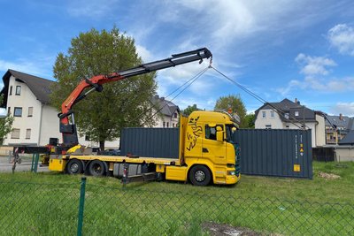 Aus diesem Überseecontainer heraus wollte der Eismann Eis verkaufen. Im Mai wurde der Container abtransportiert.