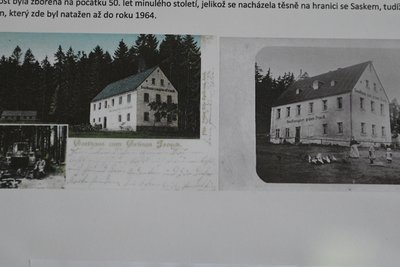 Aufnahme vom Gasthaus Zum grünen Frosch Vernerov/Wernersreuth.