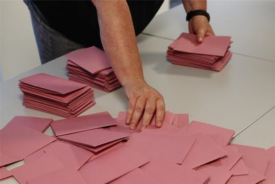 Rathaus Schwarzenberg Wahlbezirk 04 - Stadtratswahl/Europawahl/Kreistagswahl
