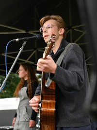 Die Band Fraudame aus der Leisniger Region bei ihrem Auftritt. 