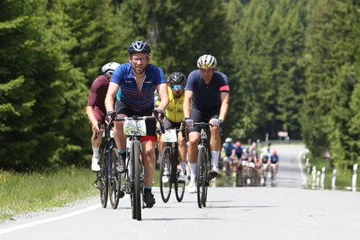 Die Anstiege beim Fichtelberg-Radmarathon haben es in sich.