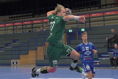 Feierte am Samstag in Staßfurt sein Punktspieldebüt bei der HSG Freiberg: Lukas Maly. Der 29-jährige Tscheche hatte sich nach starker Vorbereitung einen Kreuzbandriss zugezogen und war seit September verletzt.