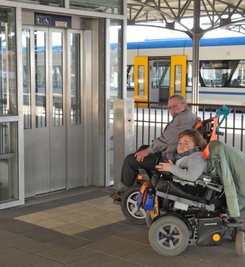 Aufzüge auf dem Freiberger Bahnhof