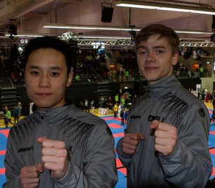 Vor zwei Jahren kämpften sich die Rochlitzer Giang Nguyen und Valentin Leißner (r.) bei der DM der Leistungsklasse in Hamburg unter die besten Zehn. Ob Giang Nguyen nun teilnimmt, ist fraglich. 