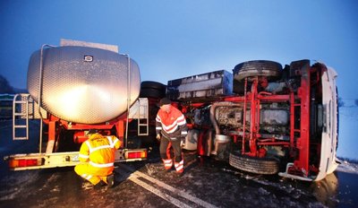 Unfall Milchtankzug