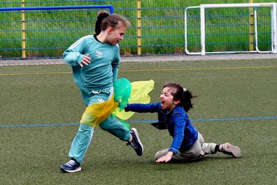 Neben allen Sport-Disziplinen: Spiel und Spaß gab es am Wasserturm jede Menge.