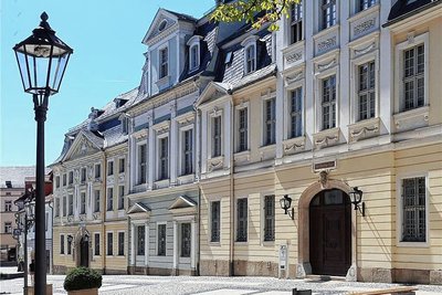 Das Vogtlandmuseum in Plauen. Die Häuser in der Nobelstraße sind denkmalgeschützt.