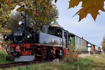 Die Museumsbahn Schönheide bietet Mitfahrten und Lokschuppentage an.