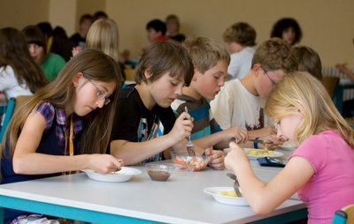 Schüler der Dittes-Grund- und -Mittelschule 