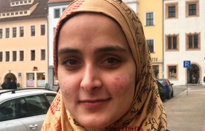 Douha Al-Fayyad, Studentin aus Syrien an der TU Bergakademie Freiberg.