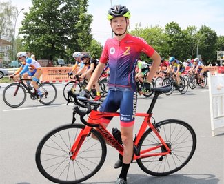 Große Ziele: Radsportler Elias Morgenstern aus Freiberg, der bislang für den Dresdner SC in die Pedale trat. Im neuen Schuljahr wechselt der 13-Jährige ans Sportgymnasium Erfurt. 