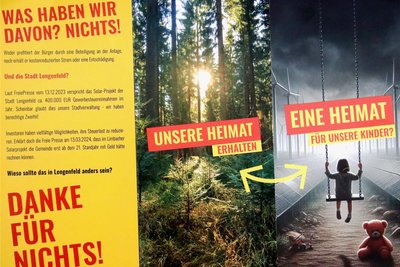 Diesen Flyer möchte die Initiative verteilen.