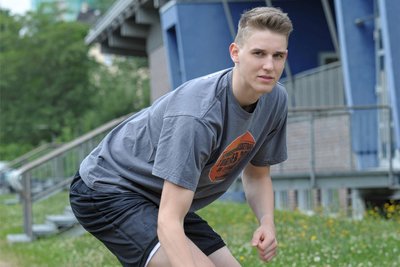 Jonas Richter im Sommer 2014. Kurz nach seinem 17. Geburtstag erhielt er den ersten Profivertrag.