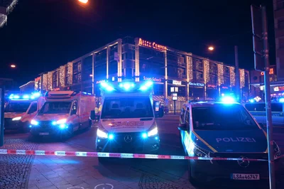 Großeinsatz auf dem Magdeburger Weihnachtsmarkt.