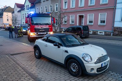 Die Mini-Fahrerin bog von der Wiesenstraße in die Leipziger Straße ein.