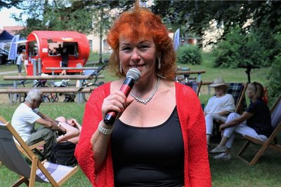 Trat zum Picknick im Park in Flöha auf: Conny Schmerler aus Flöha. Foto: Knut Berger