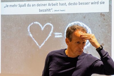 Voll bei der Sache: Martin Daxl sprach darüber, wie Menschen ihr Potenzial ausschöpfen können. 