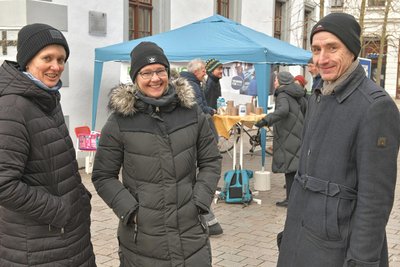 Cornelia Skovgaard- Sörensen, Constance Bornkampf und Michael Milew wollen für den Stadtrat Freiberg kandidieren. Sie vertreten das Demokratiebündnis „Freiberg für alle“.