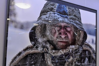 "Eiszeit" ist dieses eindrucksvolle Porträt von Perry Wunderlich betitelt. Es passt so richtig in die aktuelle frostige Winterzeit.