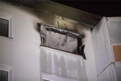 Die Wohnung im fünften Geschoss an der Maxim-Gorki-Straße in Freiberg brannte aus.