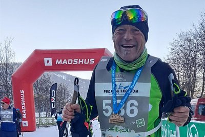 Andreas Hüppe hat den Drei-Zinnen-Marathon geschafft.