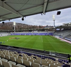 Die Heimpartie gegen den SV Darmstadt war für die Veilchen das erste Geisterspiel der Saison. 
