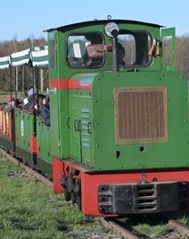 Auf dem Gelände der Alten Ziegelei fuhr auch die Feldbahn.