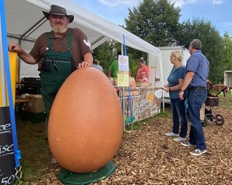 Jörg Naumann hält 1150 Hühner. "Ohne Enthusiasmus geht es nicht."