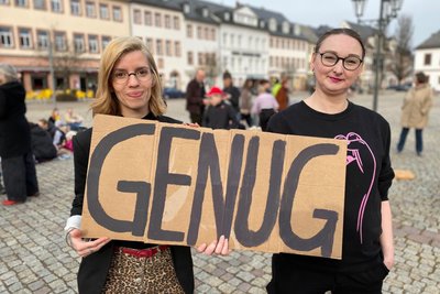 Frauenstreik in Rochlitz.