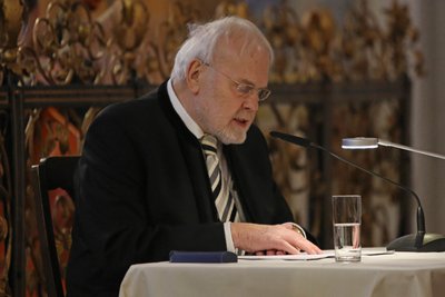 Markus Passion in St. Georgen: Schauspieler und Entertainer Gunther Emmerlich las im Rahmen der Markus Passion den Evangelisten.