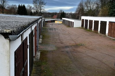 Der Garagenkomplex Lindenweg in Hainichen gehört zu den größeren Anlagen in der Stadt.