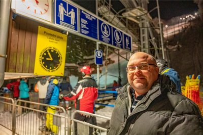 Liftboy Martin Berger: „10 bis 20 Prozent unserer Gäste sind Deutsche“.