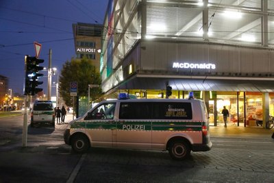 Polizeieinsatz in der Chemnitzer Innenstadt am Donnerstagabend