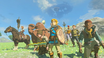 Link im Kreise seiner neuen Kameraden.