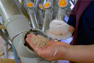 Die Produktion mit moderner Mühlentechnik wird ständig auf Qualität überprüft.