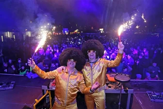 4000 Gäste bei Open-Air-Party in Zwickau - Disco Dice begeisterten mit viel Musik und flotten Sprüchen die Partygäste.