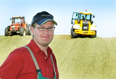 Einer von 32 jungen Leuten, die gerade im Vogtland ihre Ausbildung zum Land- beziehungsweise Tierwirt abschließen