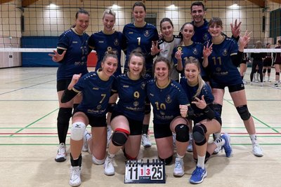 Die Wildenfelser Volleyballerinnen freuten sich zum Abschluss des Jahres über einen Auswärtssieg.