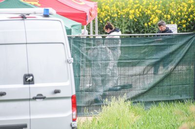 Der Leichenfundort wurde großräumig abgesperrt.