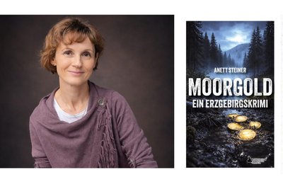 Anett Steiner hat einen neuen Erzgebirgskrimi verfasst: „Moorgold“.