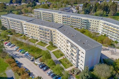 Drei Viertel des Wohnbestandes der Awo sind in "industrieller Bauweise" errichtet worden, wie im Bild am Bendelstein.